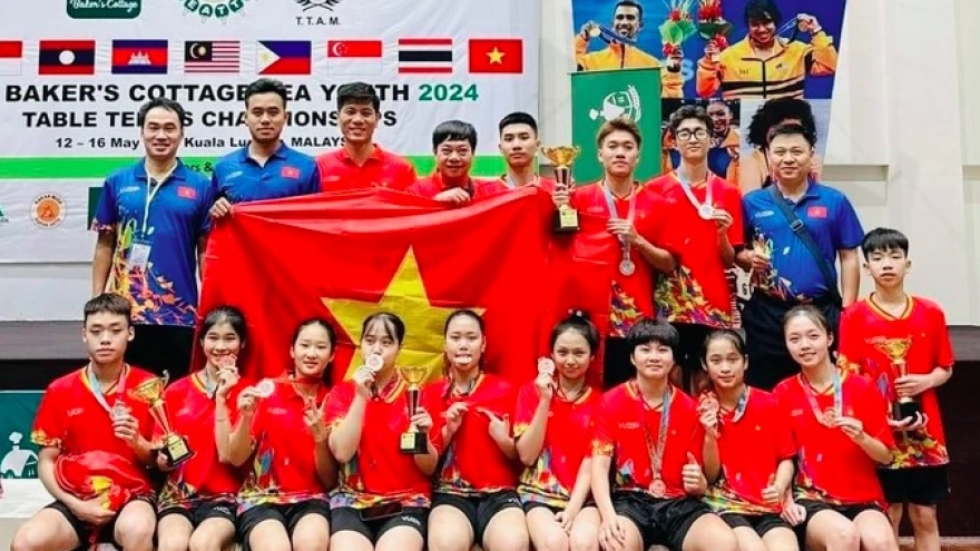 16 Vietnamese players to compete at regional table tennis championships